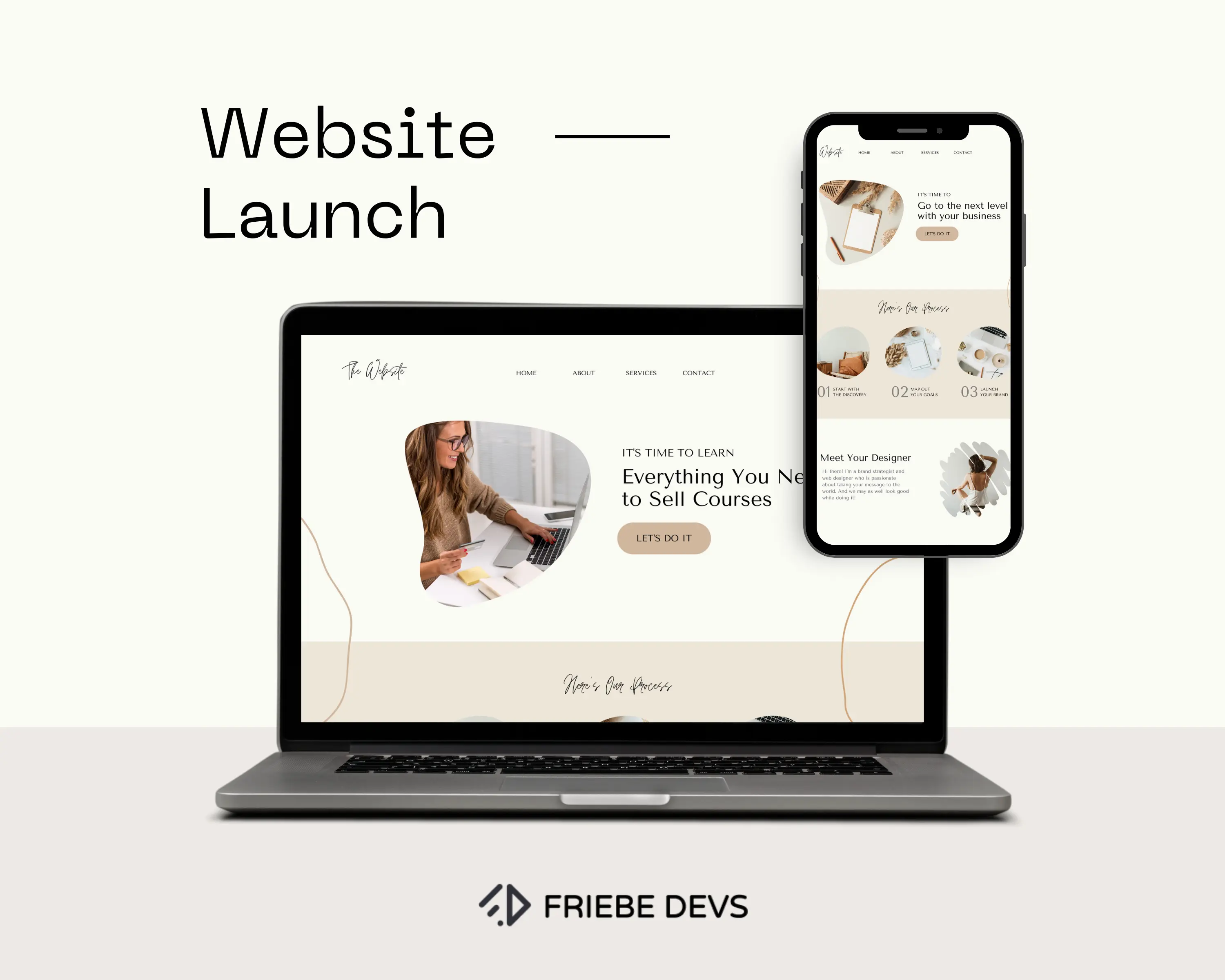 Project 6: laptop and smartphone with random website