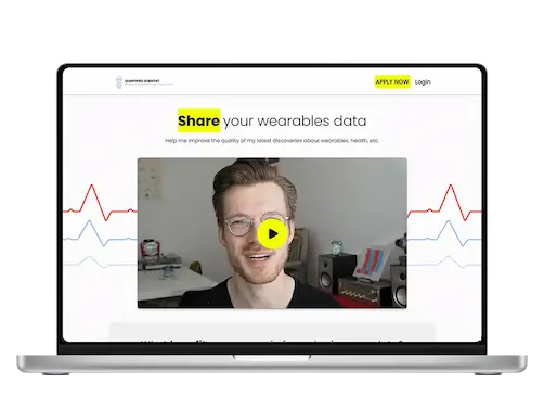 Mac Deskop mit Quantified Scientist Website